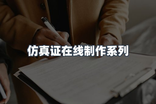 仿真证在线制作